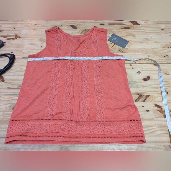 NWT Garnet Hill Cotton Embroidered Tank - Picture 5 of 8